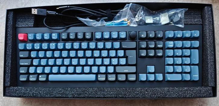 Keychron V6 Max Gateron Jupiter Brown - AZERTY, Computers en Software, Toetsenborden, Zo goed als nieuw, Azerty, Draadloos, Ergonomisch