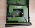 Oude ELNA-naaimachine in koffer + accessoires., Antiek en Kunst, Ophalen