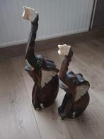 2 HOUTEN OLIFANTENBEELDEN, Ophalen of Verzenden