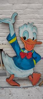 Vintage Donald Duckfiguur handgeschilderd, Verzamelen, Ophalen of Verzenden, Donald Duck, Gebruikt, Plaatje of Poster