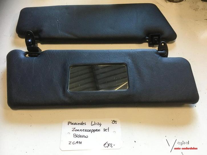 Mercedes w124 zonnekleppen set Blauw  zgan, Auto-onderdelen, Interieur en Bekleding, Gebruikt, Ophalen of Verzenden