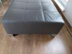 Lederen poef, Ophalen, Vierkant, Leer, 75 tot 100 cm