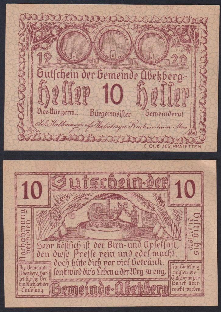 biljeten Oostenrijk, Postzegels en Munten, Bankbiljetten | Europa | Niet-Eurobiljetten, Setje, Oostenrijk, Ophalen of Verzenden