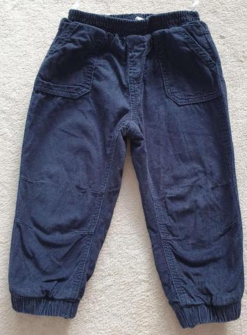Pantalon en velours côtelé bleu marine - T 92 - Baby Club beschikbaar voor biedingen