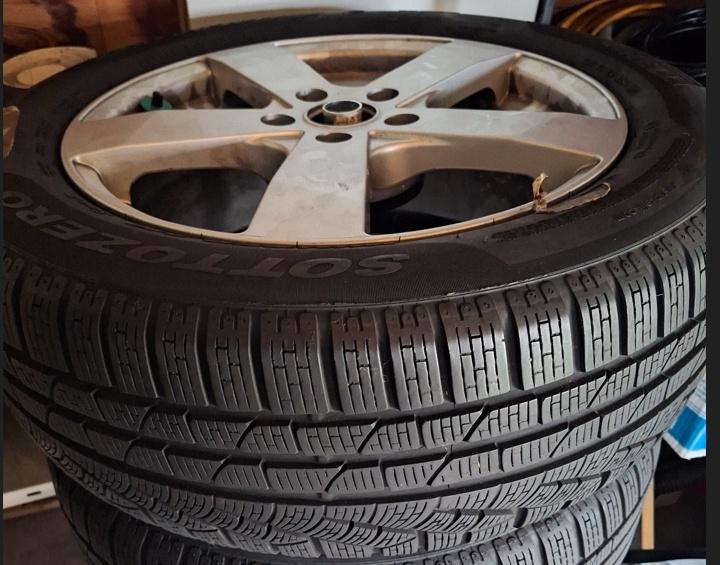 Aluvelgen DEZENT 7Jx17H2 ET48 + Pirelli 210 Winterbanden, Auto-onderdelen, Banden en Velgen, Banden en Velgen, Winterbanden, 17 inch