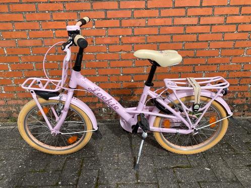 Meisjesfiets Loekie Prinses 18 inch roze, Vélos & Vélomoteurs, Vélos | Filles, Utilisé, 18 pouces, Frein à main, Enlèvement