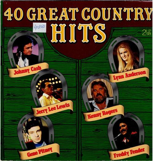 lp    /   40 Great Country Hits, Cd's en Dvd's, Vinyl | Overige Vinyl, Overige formaten, Ophalen of Verzenden