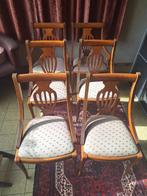 6 stoelen in kerselaar., Huis en Inrichting, Stoelen, Ophalen, Hout, Bruin, Zo goed als nieuw