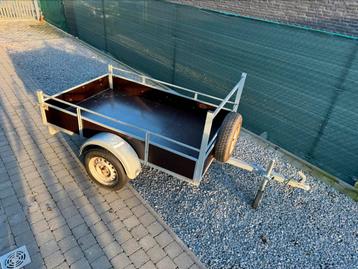 Aanhangwagen enkel as 200x121 - 750kg beschikbaar voor biedingen