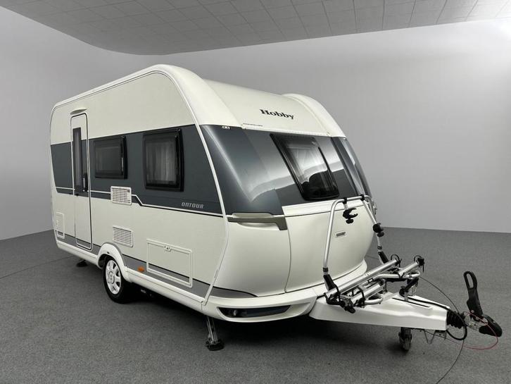 Hobby On Tour 390 SF Mover Voortent €1000,- CARAVANVOORDEE, Caravans en Kamperen, Caravans, tot en met 3, Overige, Hobby, Vast bed