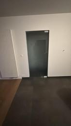 Glazen pivoterende binnendeur, Doe-het-zelf en Bouw, Deuren en Vliegenramen, Ophalen, Gebruikt, 80 tot 100 cm, Binnendeur