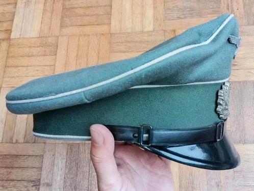 Top Duitse Peküro infanterie schirmmütze 100% origineel, Verzamelen, Militaria | Algemeen, Ophalen of Verzenden
