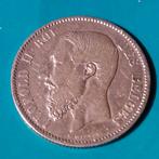 België 50 centimes zilver Leopold II 1868 - Rare, Enlèvement ou Envoi, Monnaie en vrac, Argent, Argent