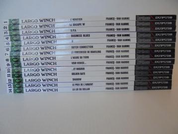 Largo Winch serie van 14 eerste delen. Hardcover, Franstalig, Boeken, Gelezen, P. Francq - J. Van Hamme, Complete serie of reeks