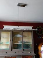 Lustre design argenté et cristaux, Enlèvement, Comme neuf, Autres matériaux, Design