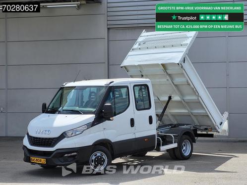 Iveco Daily 35C14 Kipper Dubbel Cabine Dubbellucht 3,5t Trek, Auto's, Bestelwagens en Lichte vracht, Bedrijf, Te koop, Airconditioning