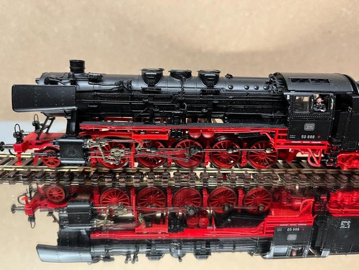 Roco 43306 locomotief type BR 50 DB Digitaal, Hobby en Vrije tijd, Modeltreinen | H0, Zo goed als nieuw, Locomotief, Gelijkstroom