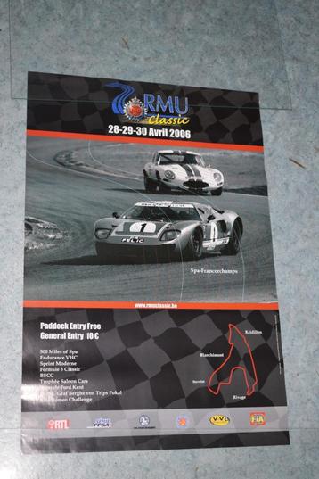 Lot 14 poster RMU ford gt40 jaguar type E beschikbaar voor biedingen