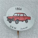 SP1145 Speldje 1964 DKW Junior rood, Verzamelen, Speldjes, Pins en Buttons, Gebruikt, Ophalen of Verzenden