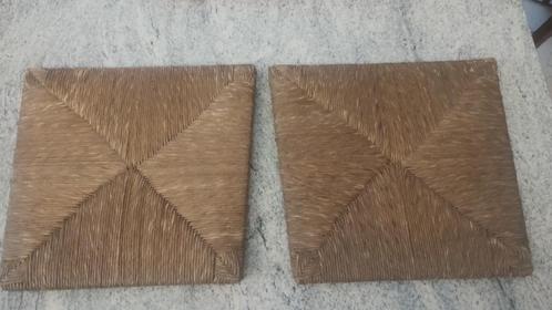 2 rieten stoelzitten wegens overlijden, Antiek en Kunst, Antiek | Meubels | Stoelen en Sofa's, Ophalen of Verzenden