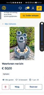 Fontijn met licht, Tuin en Terras, Waterpartijen en Fonteinen, Ophalen, Nieuw, Overige materialen, Fontein