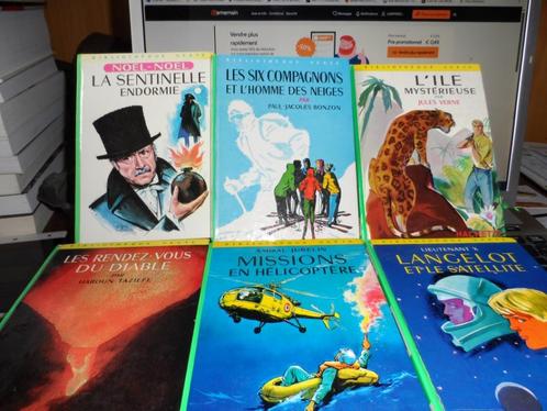 HACHETTE - Bibliothèque verte - SIX titres...(voir détails), Boeken, Kinderboeken | Jeugd | 10 tot 12 jaar, Gelezen, Non-fictie