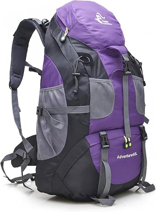 Lichte waterdichte wandelrugzak voor outdoorsport | 50 L, Handtassen en Accessoires, Tassen | Reistassen en Weekendtassen, Nieuw