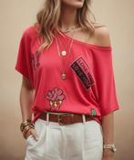 fel roze t-shirt shirt, Enlèvement ou Envoi, Taille 36 (S), Rose