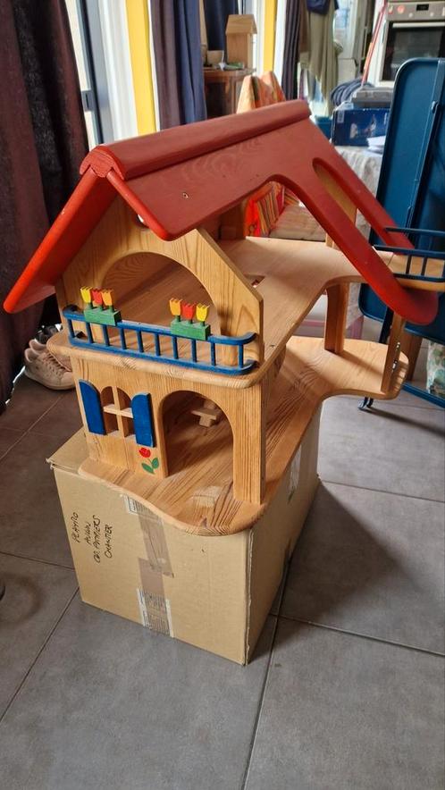 Superbe maison de poupée tout en bois grande taille, Enfants & Bébés, Jouets | Maisons de poupées, Utilisé, Maison de poupées