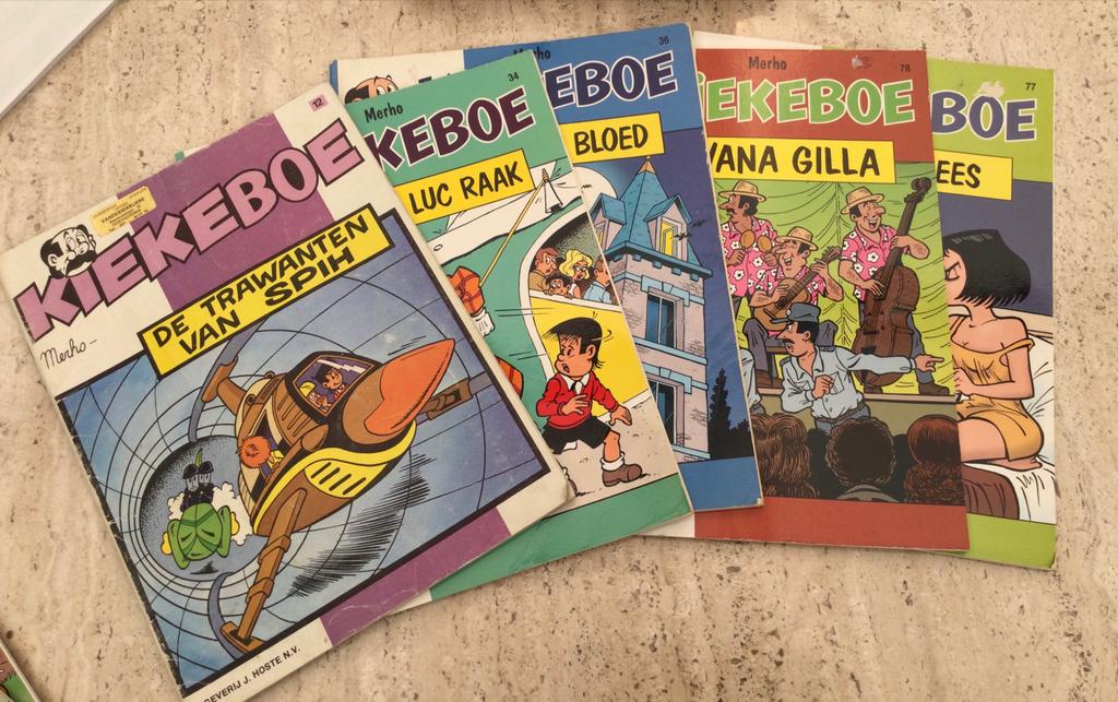 5 Kiekeboe stripverhalen, Boeken, Ophalen of Verzenden, Zo goed als nieuw