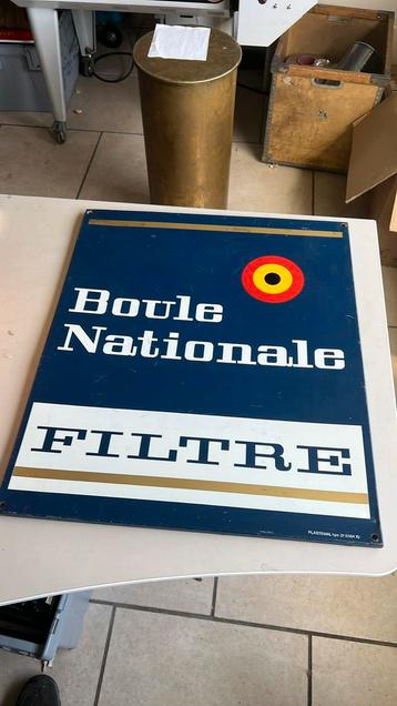 Enseigne métallique Boule Nationale, Enlèvement