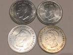 België lot 4 x 250 Frank zilver, Ophalen of Verzenden, Zilver