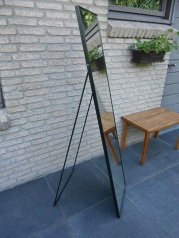 miroir de sol miroir mural Ikea Karmsund noir dim 40 x 160, Comme neuf, Rectangulaire, Moins de 50 cm, 150 à 200 cm
