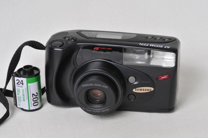 Samsung AF ZOMM 777i horlogebandje + hoesje Argentique, Audio, Tv en Foto, Fotocamera's Analoog, Gebruikt, Compact, Samsung, Ophalen of Verzenden