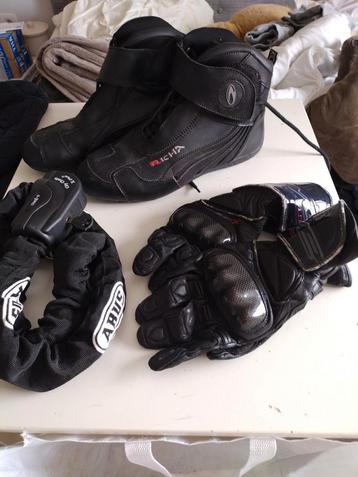 Gants Five RFX, serrure Abus, chaussures de moto Richa, Enlèvement ou Envoi, Gants