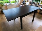Table Ikea Bjursta avec ralonge, Maison & Meubles, Comme neuf, Autres matériaux, Noire, 50 à 100 cm