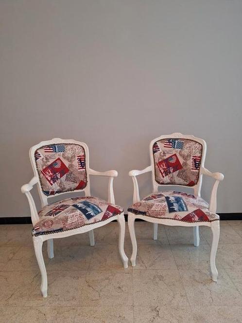 2 vintage fauteuils – zeer goede staat – €75 voor de set, Antiek en Kunst, Antiek | Meubels | Stoelen en Sofa's, Ophalen