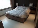 Tweepersoons slaapkamer in prima staat, Ophalen, Zo goed als nieuw, Tweepersoons, Modern bruin