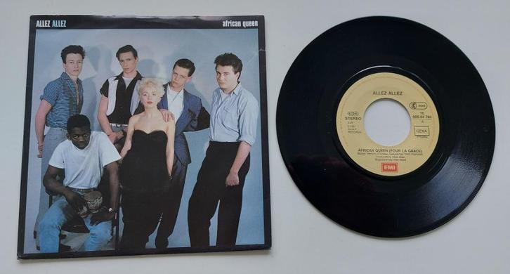 Belpop: Allez Allez: lot van 4 singles, Cd's en Dvd's, Vinyl | Pop, Gebruikt, 1980 tot 2000, Overige formaten, Ophalen of Verzenden