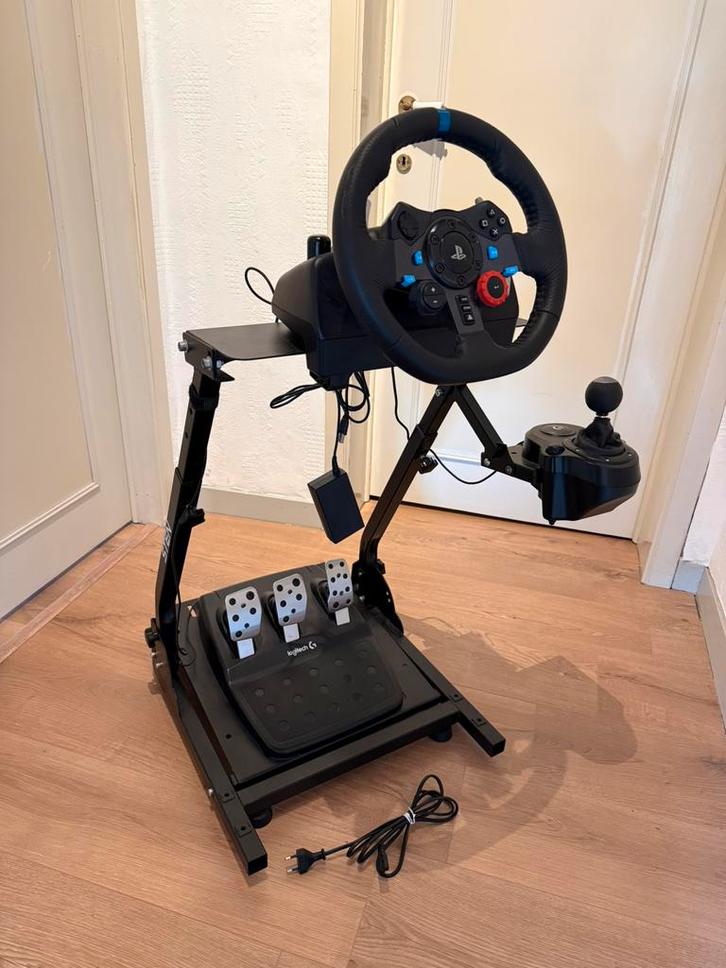 Racestuur logitech G29 met versnellingspook en standaard, Games en Spelcomputers, Games | Sony PlayStation 5, Zo goed als nieuw