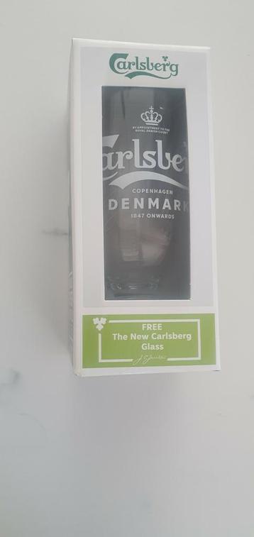 Verre à bierre Carlsberg neuf en boite beschikbaar voor biedingen