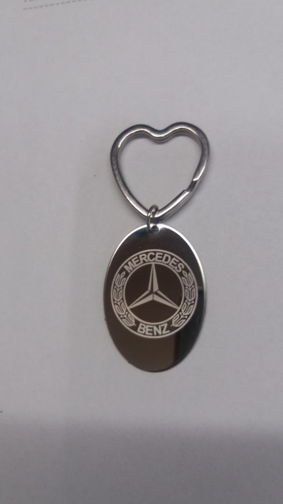 Stalen sleutelhanger: MERCEDES, Verzamelen, Sleutelhangers, Merk, Ophalen of Verzenden
