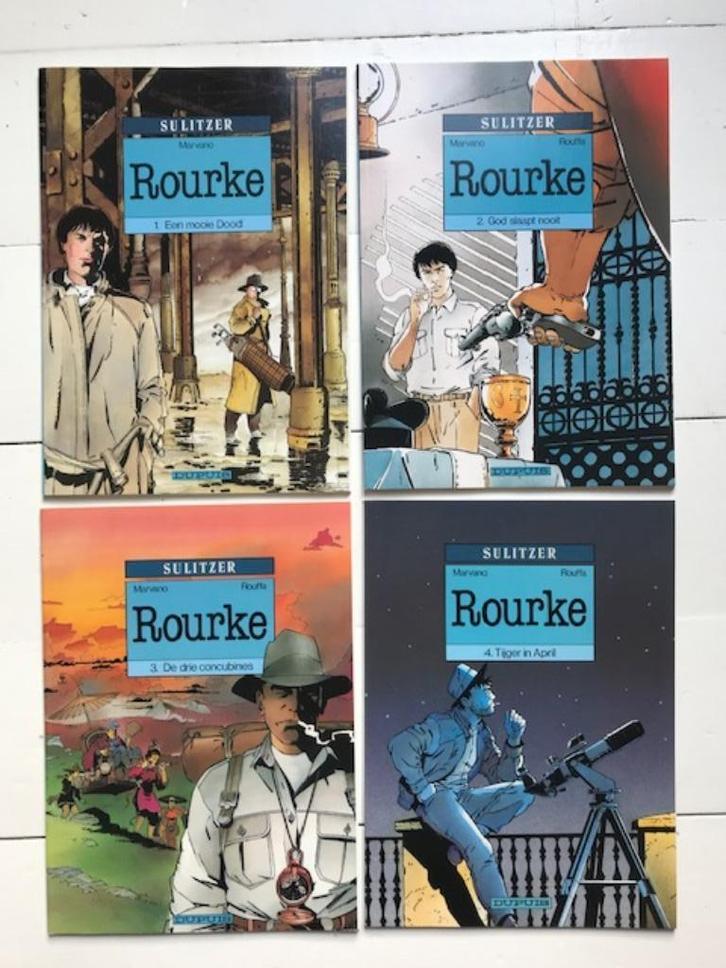 Marvano Rourke 1-4 SC 1991 Dupuis (Sulitzer-reeks), Livres, BD, Neuf, Série complète ou Série, Enlèvement ou Envoi