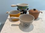 Le Creuset fonduepan of sets heel goede staat, Gietijzer, Overige typen, Ophalen of Verzenden, Zo goed als nieuw