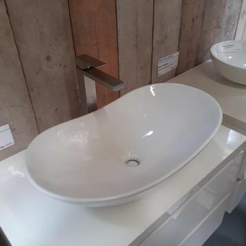 WEG=WEG! Opbouwkom, Glans wit, Keramiek, 62cm, Krota 62 beschikbaar voor biedingen