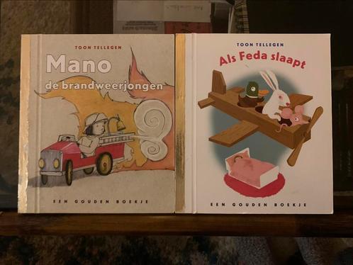 Als Feda slaapt - Mano de brandweerman Toon Tellegen, Livres, Livres pour enfants | 0 an et plus, Utilisé, Enlèvement