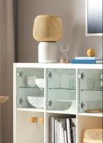 Ikea Kallax inzet met glazen deur en legboord wit - 2 stuks, Ophalen, Gebruikt