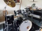 top occasie PEARL Export 5-delig, symbals, kruk, kompleet., Muziek en Instrumenten, Drumstellen en Slagwerk, Ophalen, Zo goed als nieuw