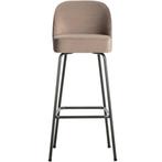 Barkruk Vogue Nougat 80 cm - BePureHome - 50%, Huis en Inrichting, Barkrukken, Ophalen, Met voetsteun, 60 tot 90 cm, Nieuw
