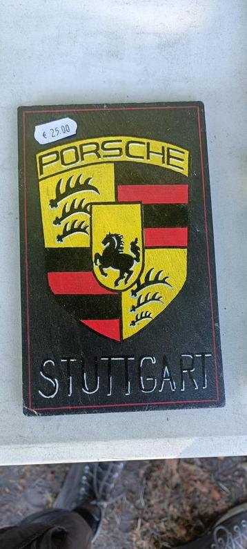 Handgeschilderde leisteen : Porsche beschikbaar voor biedingen